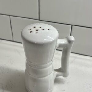 Frankoma Pottery Ringed White Pepper Shaker w/ Handles Replacement